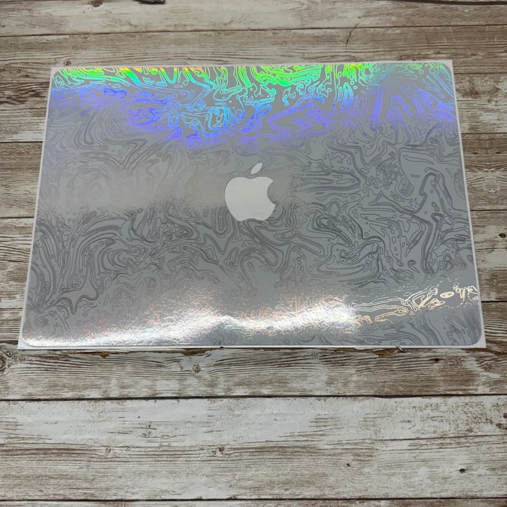 dbrand MacBook Air 13 2022- Present Skin triple White Holo 2 piece Vinyl Decal